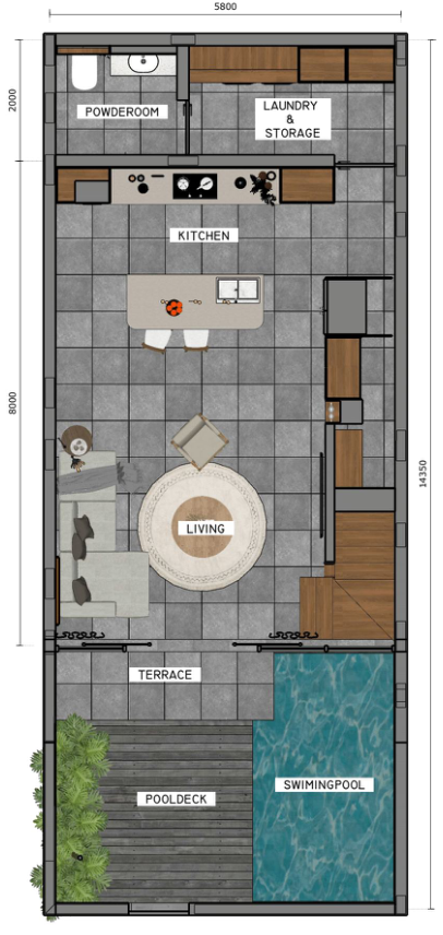 Villa Harmony — 1st Floor Plan