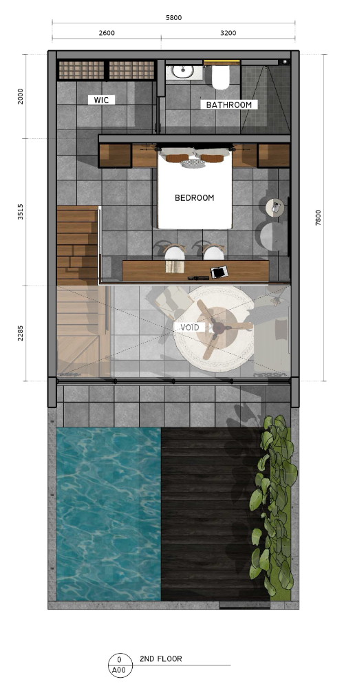 Villa Serenity — 2nd Floor Plan